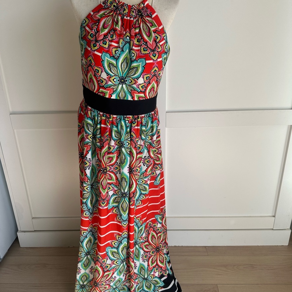 Eliza J Multicolor Smocked Dress